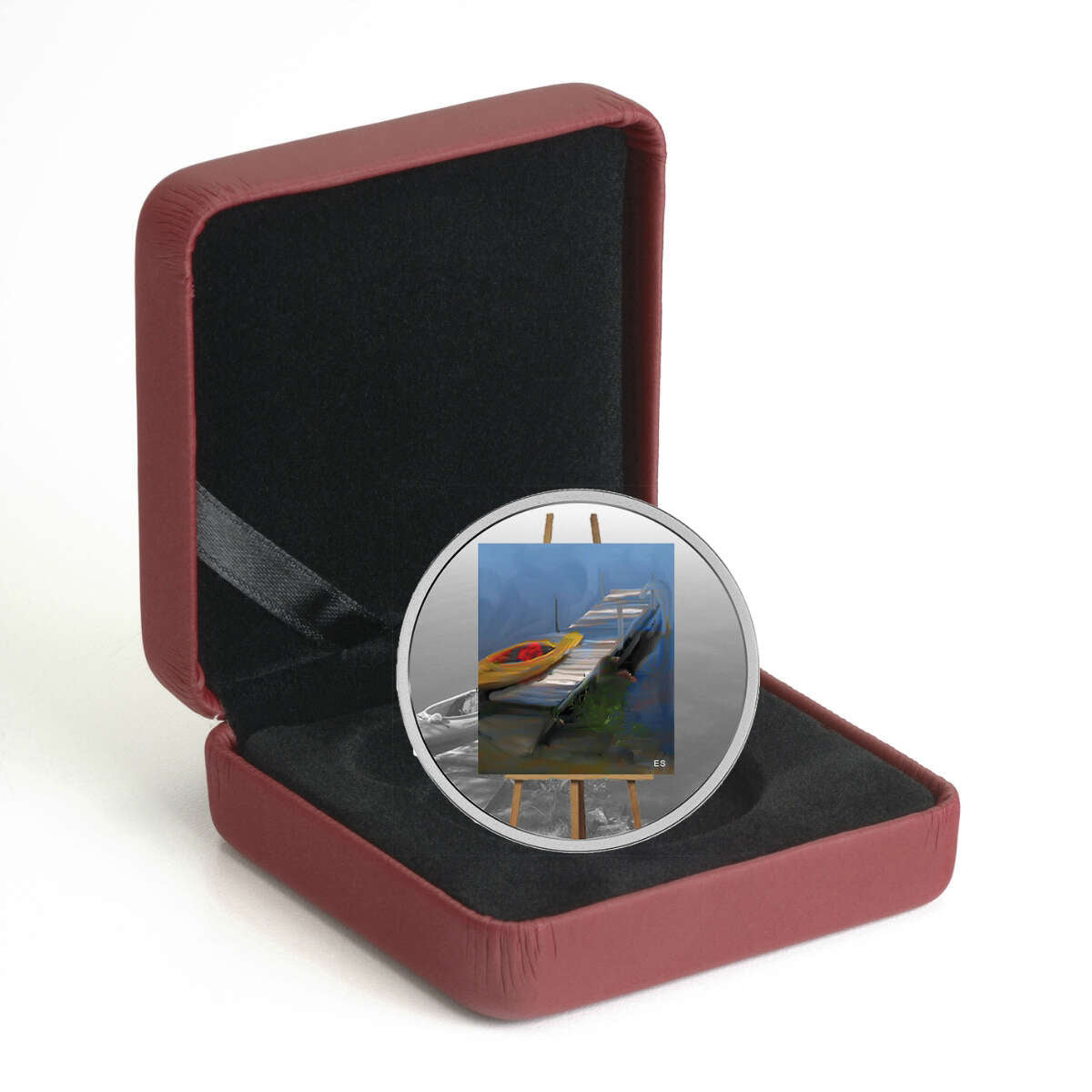 2017 $20 En Plein Air: A Paddle Awaits - Pure Silver Coin