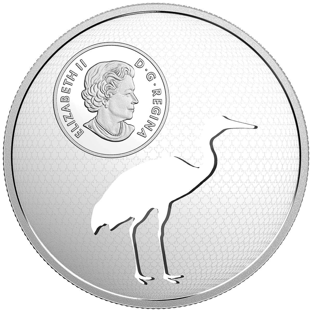 2017 $30 Endangered Animal Cutout: Whooping Crane - Pure Silver Coin