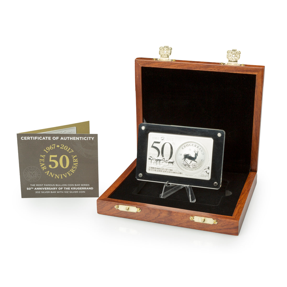 2017 50th Anniversary of the Krugerrand - Pure Silver Coin Bar