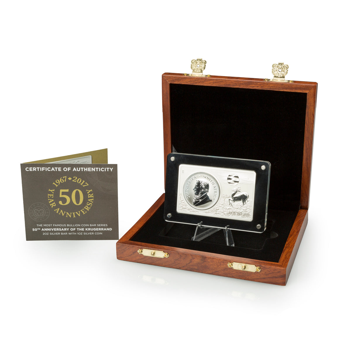 2017 50th Anniversary of the Krugerrand - Pure Silver Coin Bar