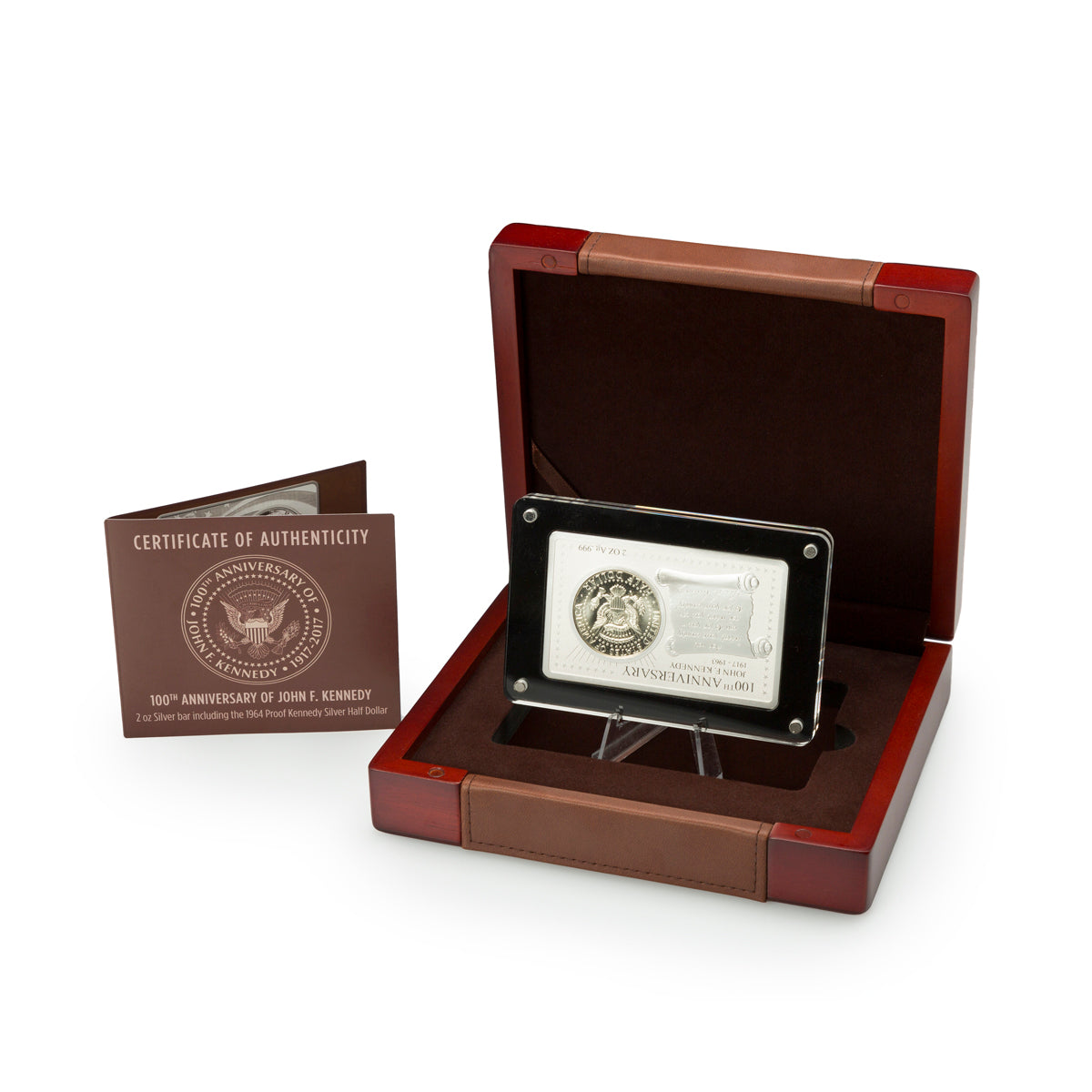 1964 100th Anniversary of John F. Kennedy - Silver Coin Bar