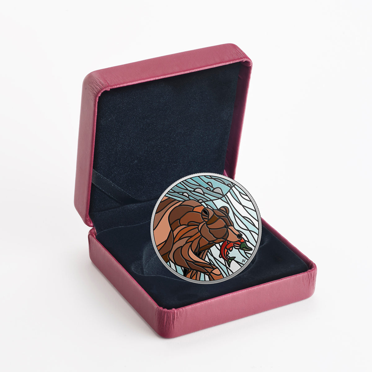 2018 $20 Canadian Mosaics: Grizzly Bear - Pure Silver Coin