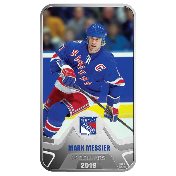 2019 $25 Mark Messier: New York Rangers - Fine Silver Coin
