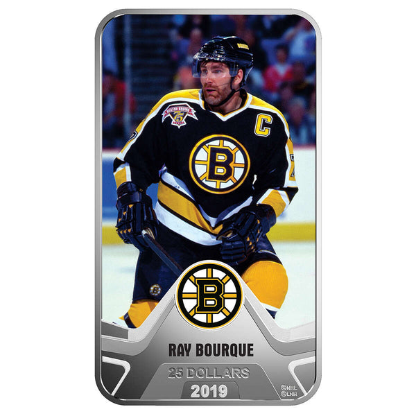 2019 $25 Ray Bourque: Boston Bruins - Fine Silver Coin