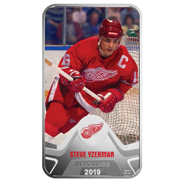 2019 $25 Steve Yzerman: Detroit Red Wings - Fine Silver Coin
