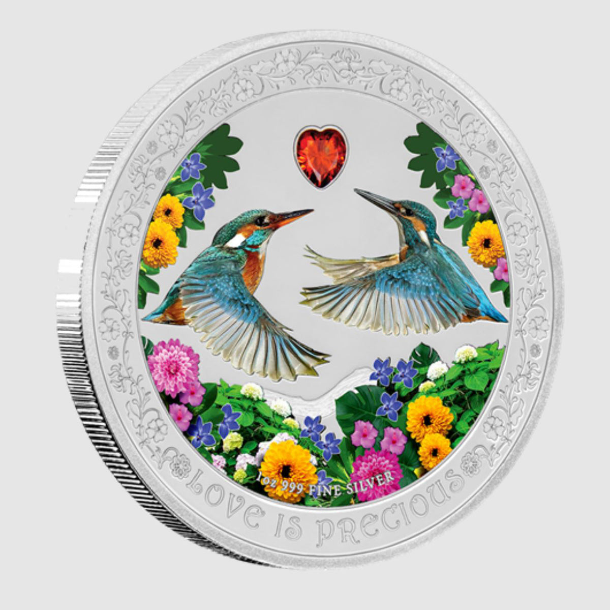 2018 $2 Love is Precious: Kingfishers - Pure Silver Coin