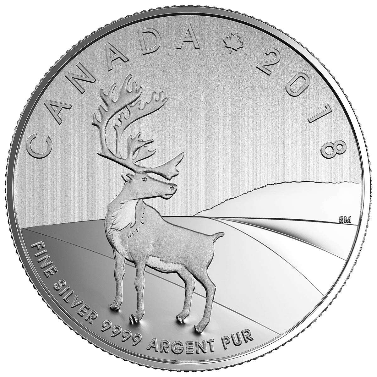 2018 $3 Caribou - Pure Silver Coin