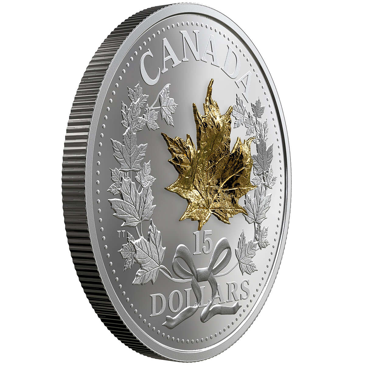 2019 $15 Golden Maple Leaf - Pure Silver Coin
