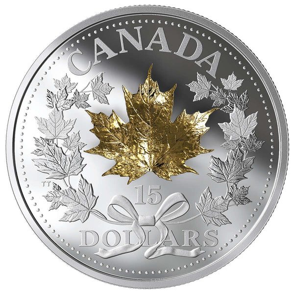 2019 $15 Golden Maple Leaf - Pure Silver Coin Default Title