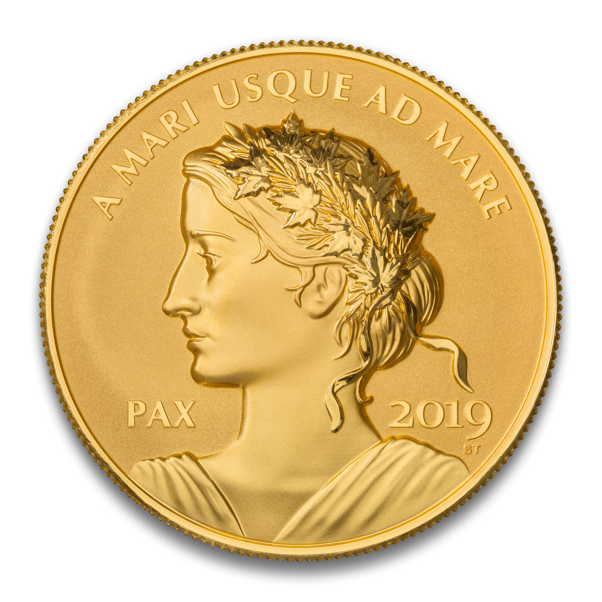 2019 Ultra High Relief Peace & Liberty - Pure Gold Medal