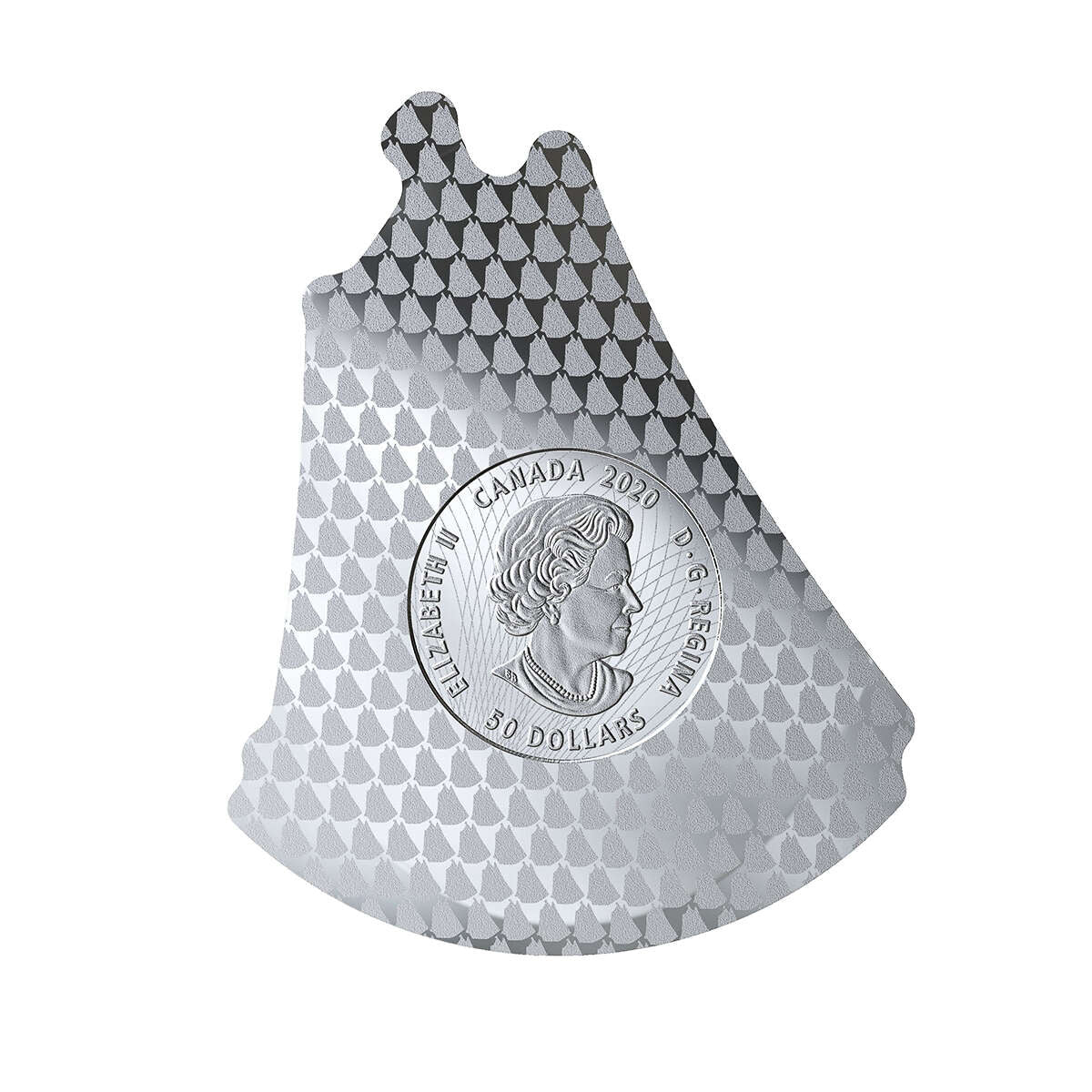 2020 $50 Real Shapes Coins: Bluenose - Pure Silver Coin