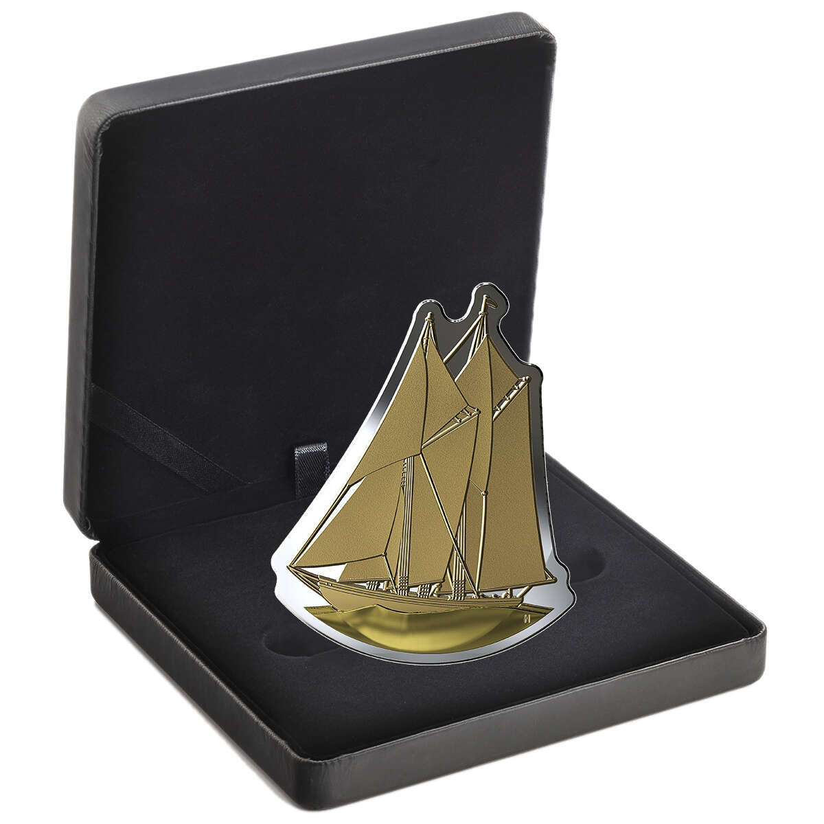 2020 $50 Real Shapes Coins: Bluenose - Pure Silver Coin