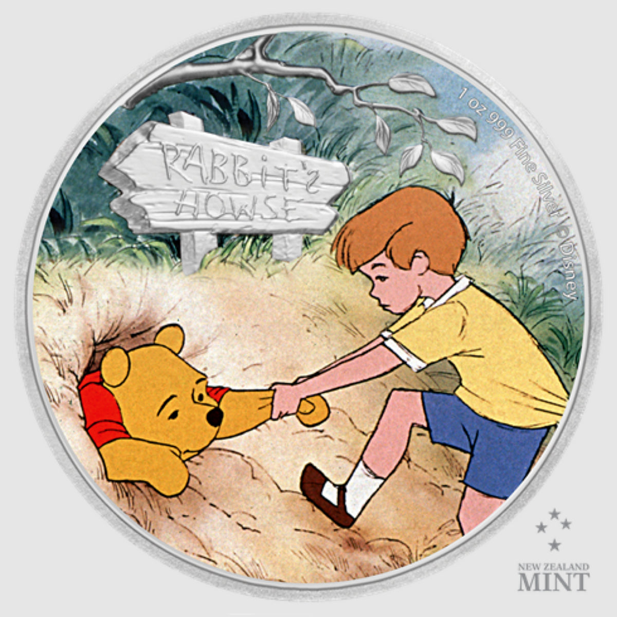 2021 $2 Winnie the Pooh: Pooh & Christopher Robin - Pure Silver Coin