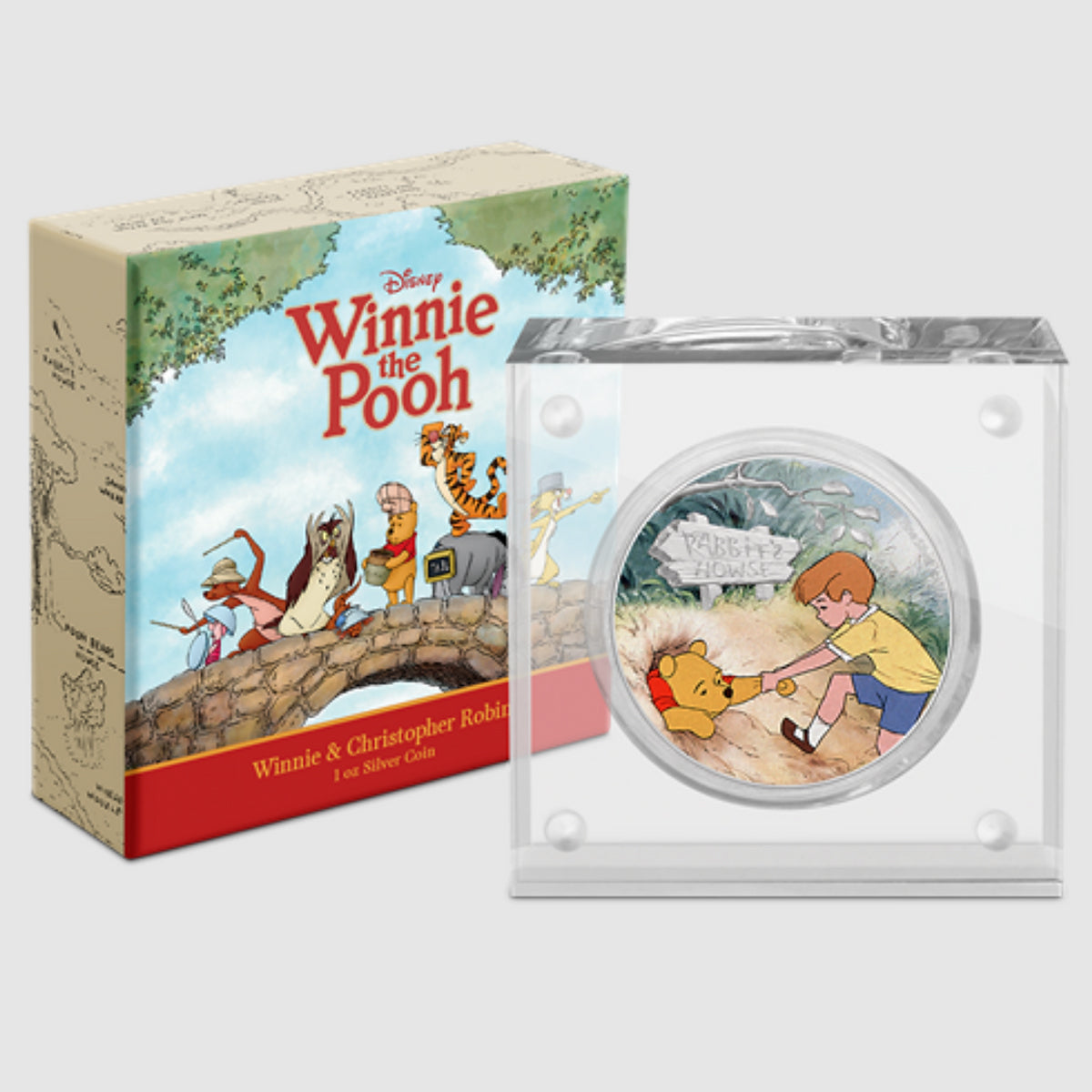 2021 $2 Winnie the Pooh: Pooh & Christopher Robin - Pure Silver Coin