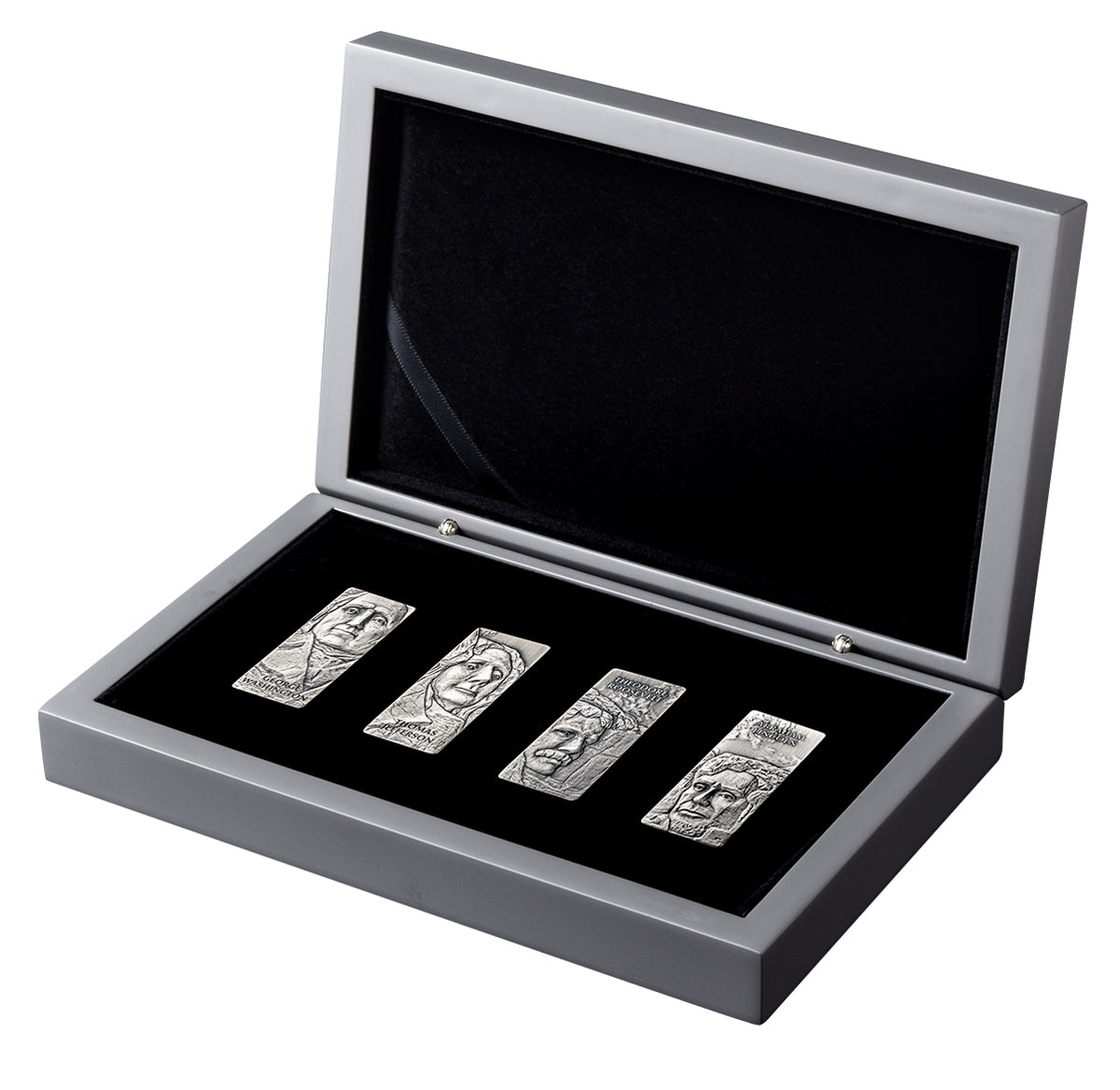 2021 $5 80 Years Mount Rushmore - Pure Silver 4 Coin Set