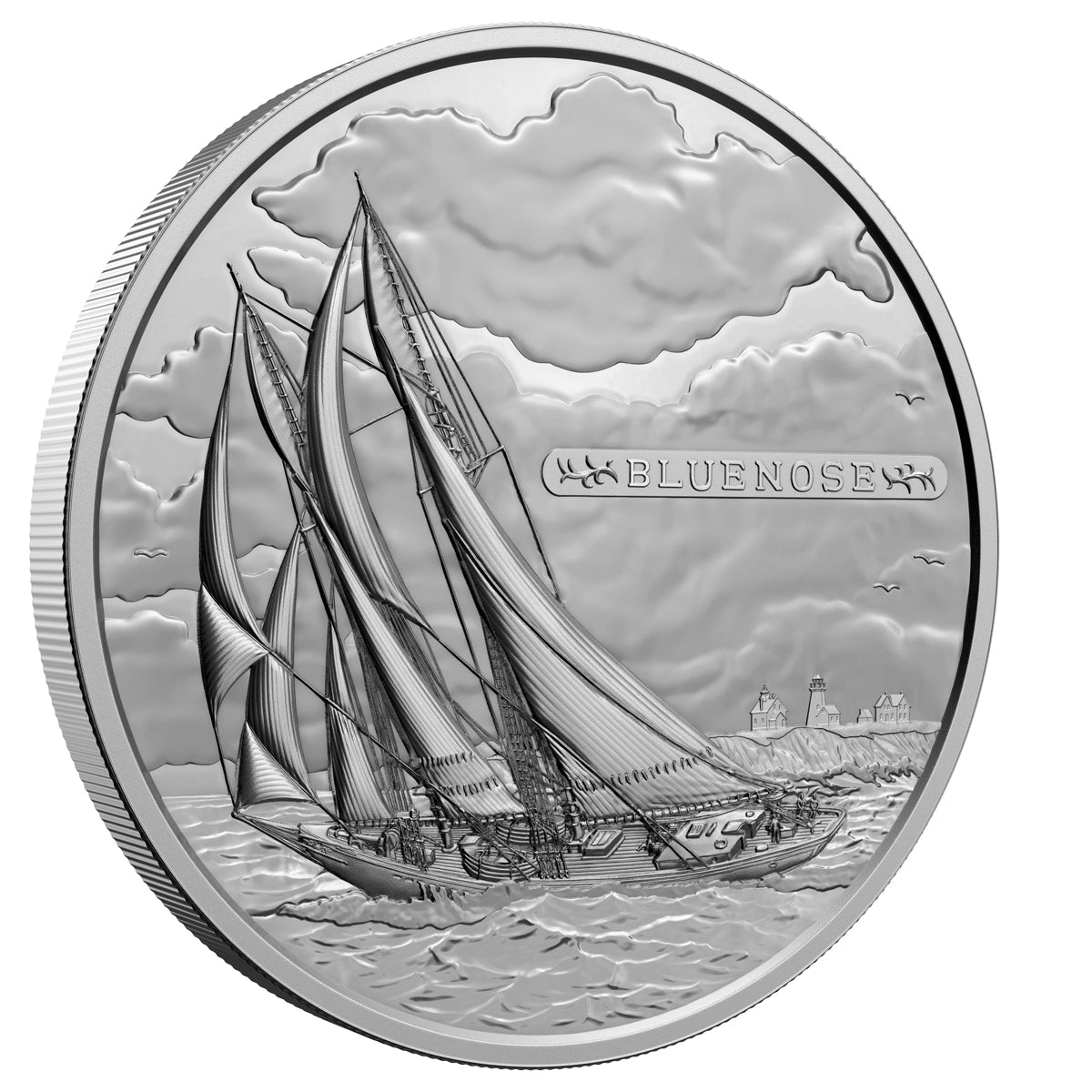 2021 $500 100th Anniversary of the Bluenose - 5-Kilo Pure Silver Coin