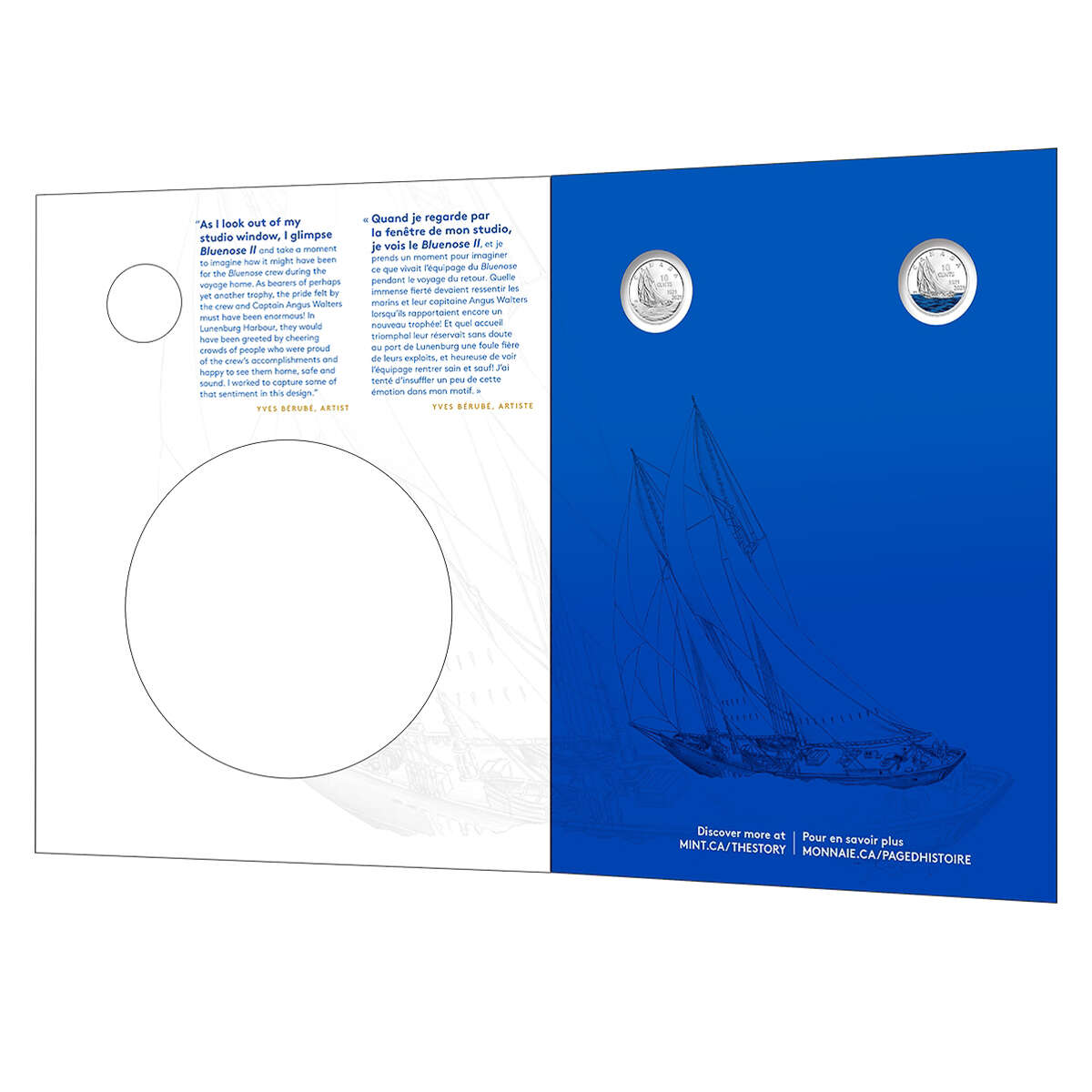 2021 100th Anniversary of the Bluenose - Commemorative Collector Keepsake Card