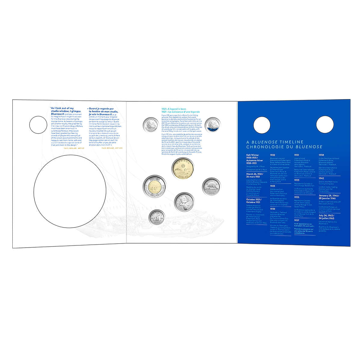 2021 100th Anniversary of the Bluenose - Commemorative Collector Keepsake Card