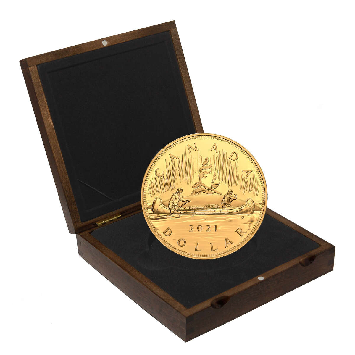 2021 $1 The Quintessential Voyageur Dollar - Pure Gold Coin