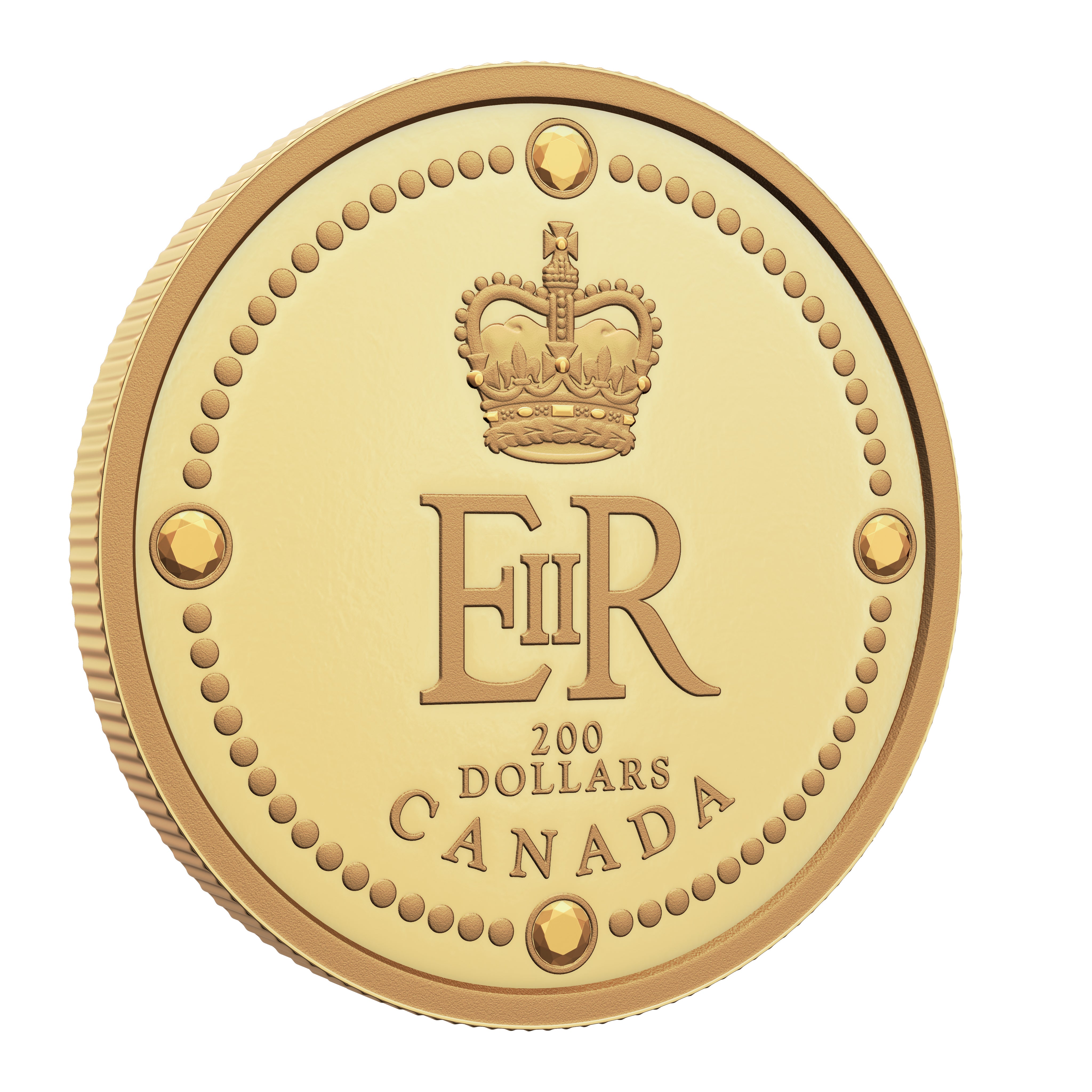 2022 $200 Queen Elizabeth II's Royal Cypher - Pure Gold Coin