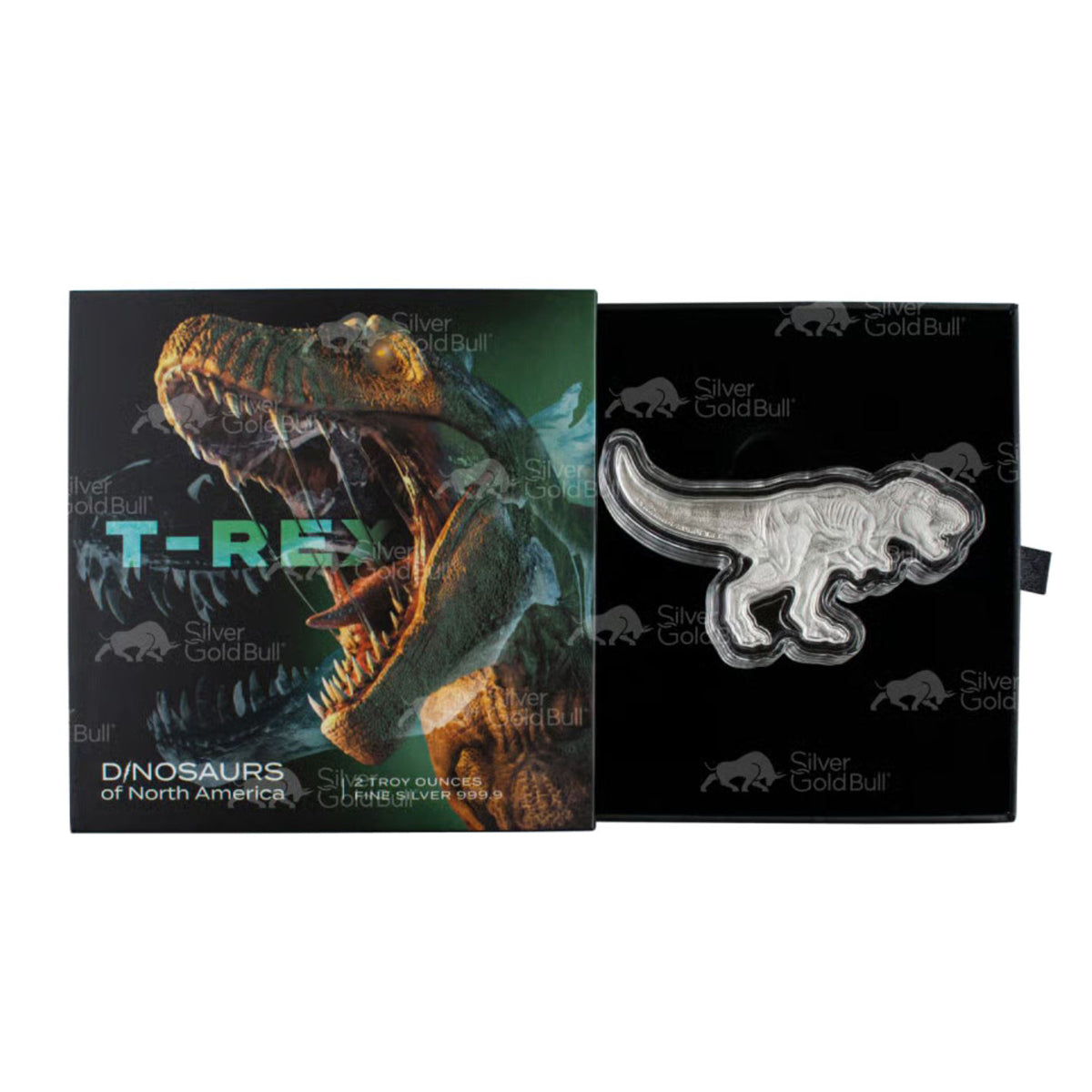 2021 $5 Dinosaurs of North America: Tyrannosaurus Rex - Pure Silver Coin