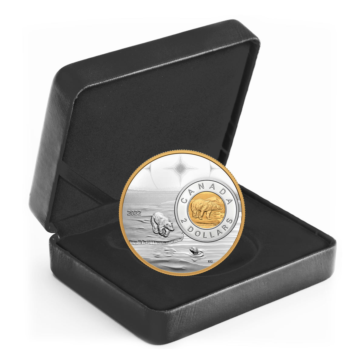 2022 $2 The Bigger Picture: The Polar Bear - Pure Silver Coin
