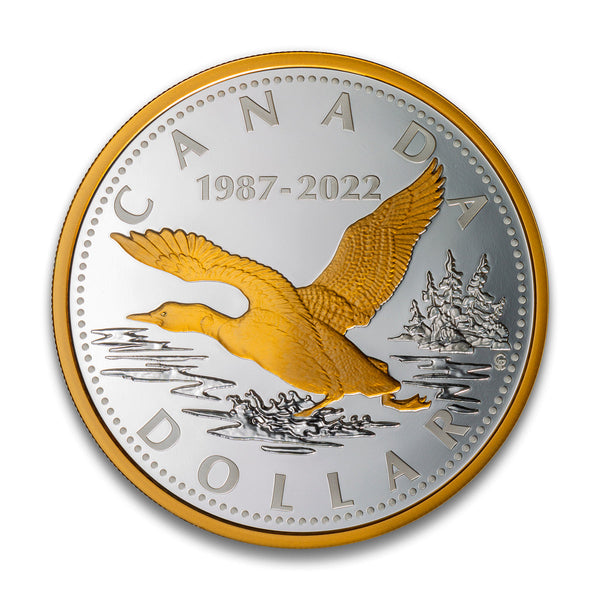 2022 $1 35th Anniversary of the Loonie - Renewed Silver Dollar <i>(No Sleeve)</i>