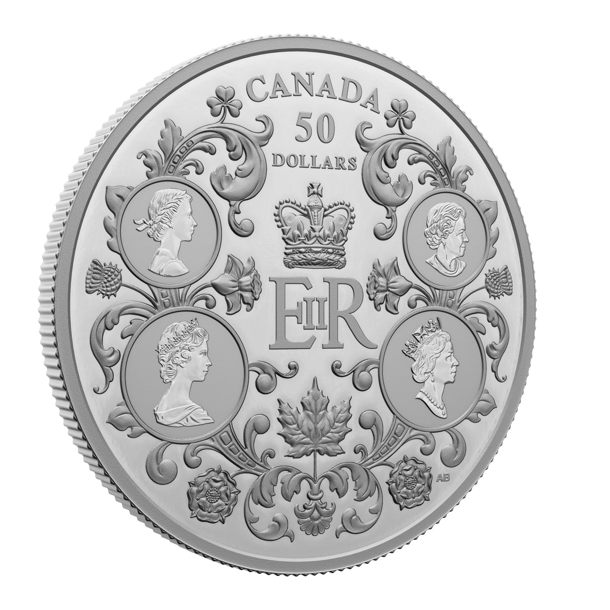 2022 $50 Queen Elizabeth II's Reign - Pure Silver Coin