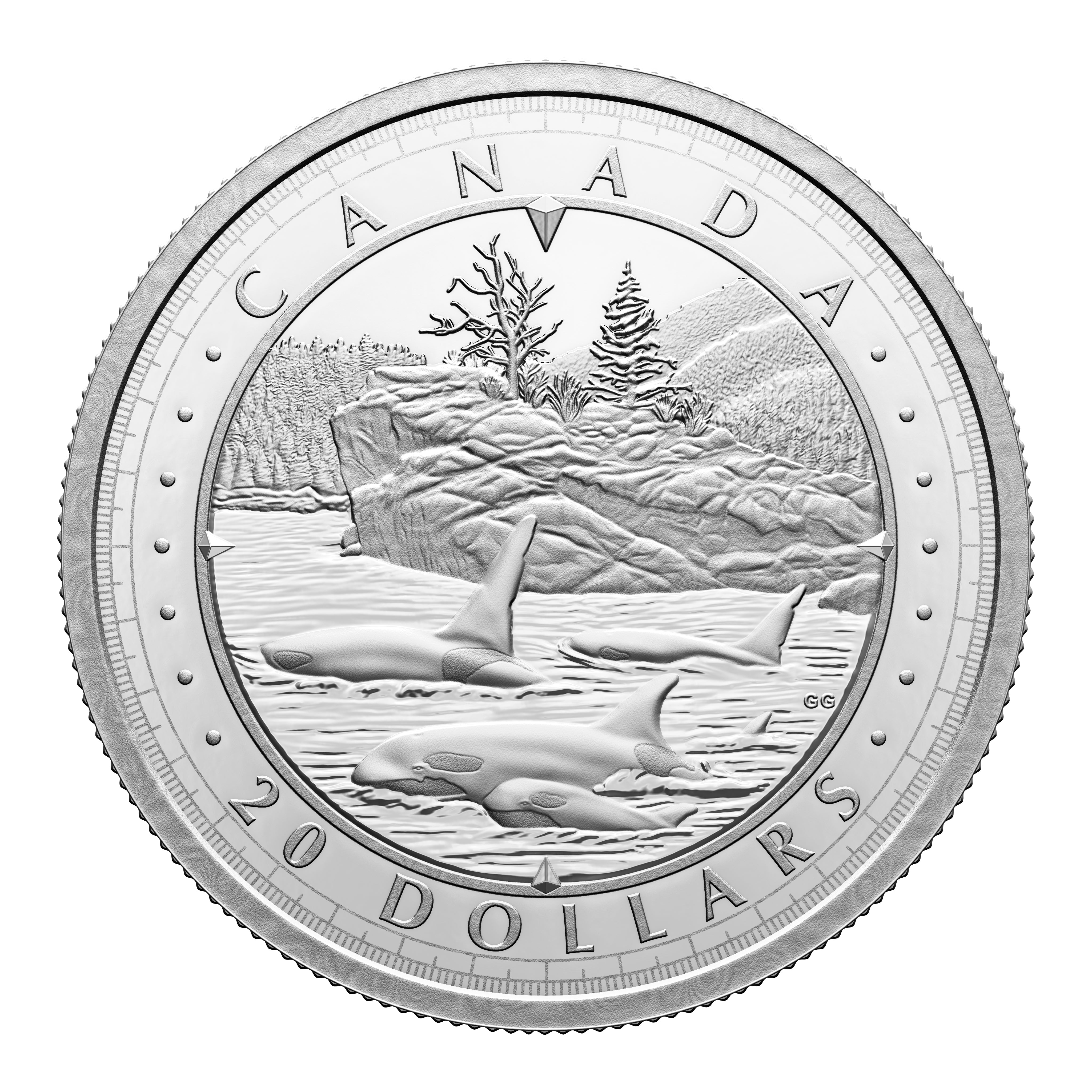 2024 $20 This is Canada: Wondrous Waters - Pacific Coast - Pure Silver Coin <i>(No Sleeve)</i>