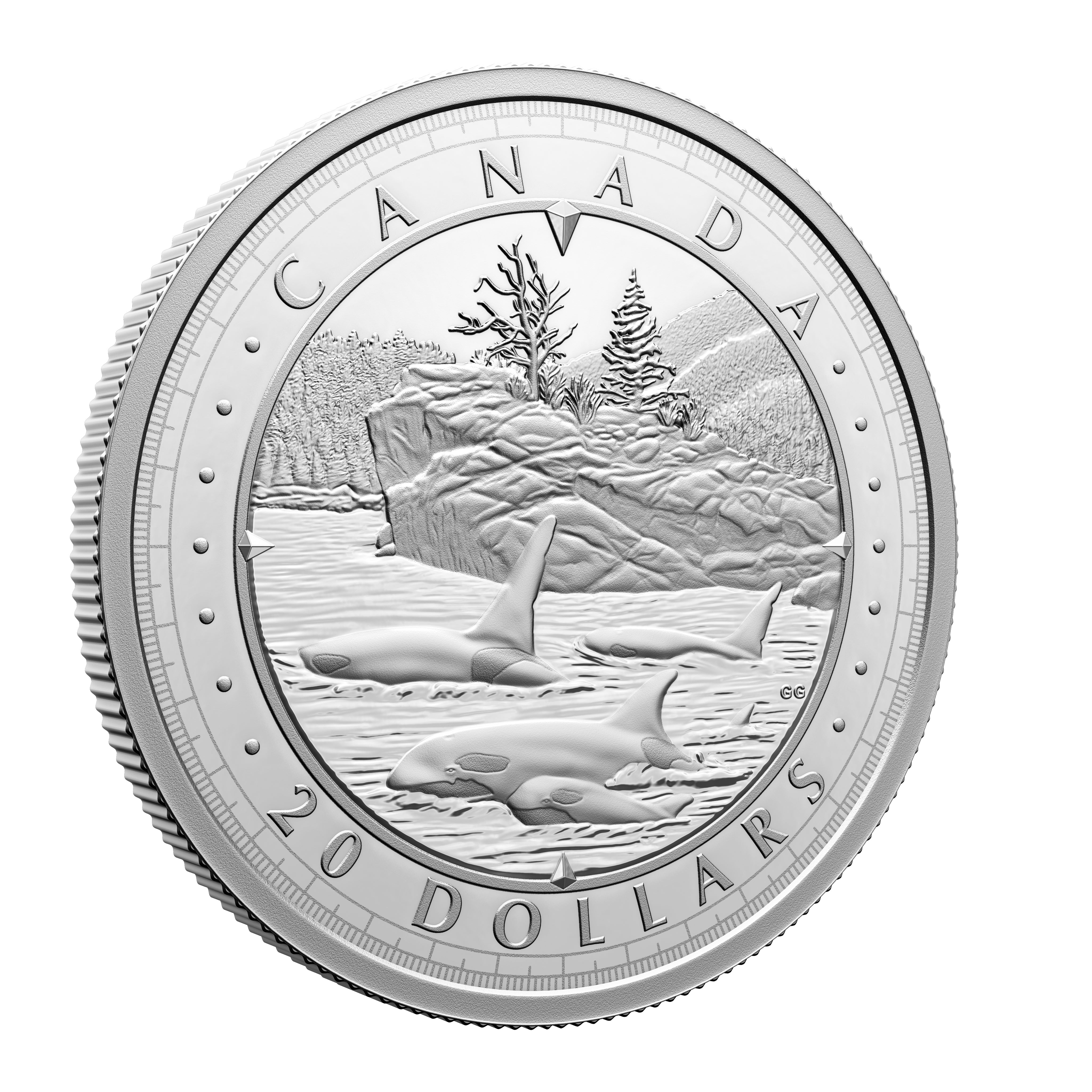 2024 $20 This is Canada: Wondrous Waters - Pacific Coast - Pure Silver Coin <i>(No Sleeve)</i>
