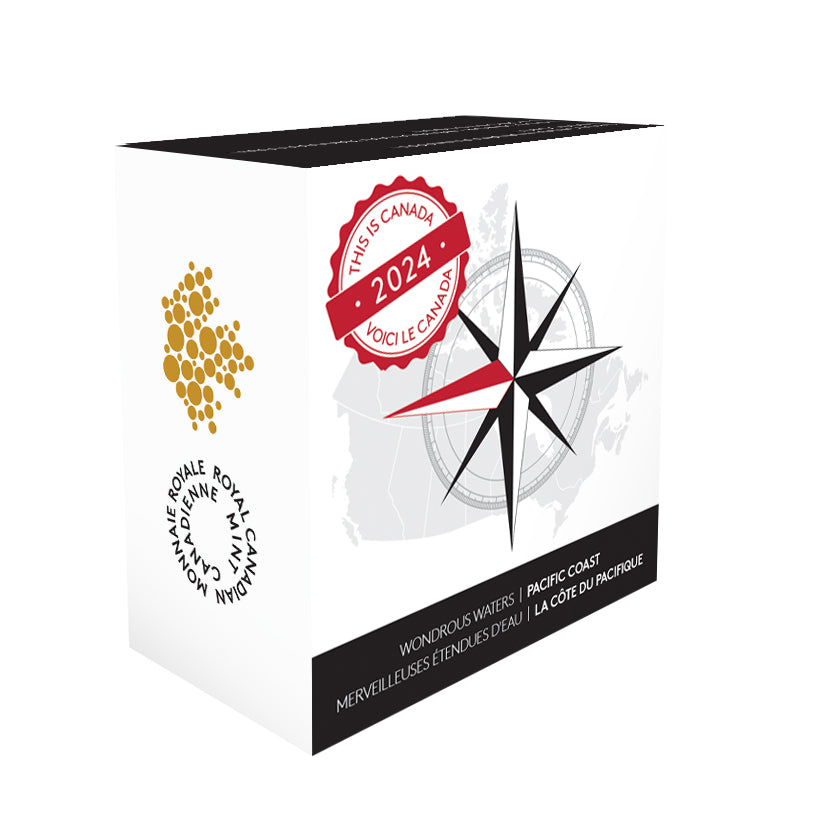 2024 $20 This is Canada: Wondrous Waters - Pacific Coast - Pure Silver Coin