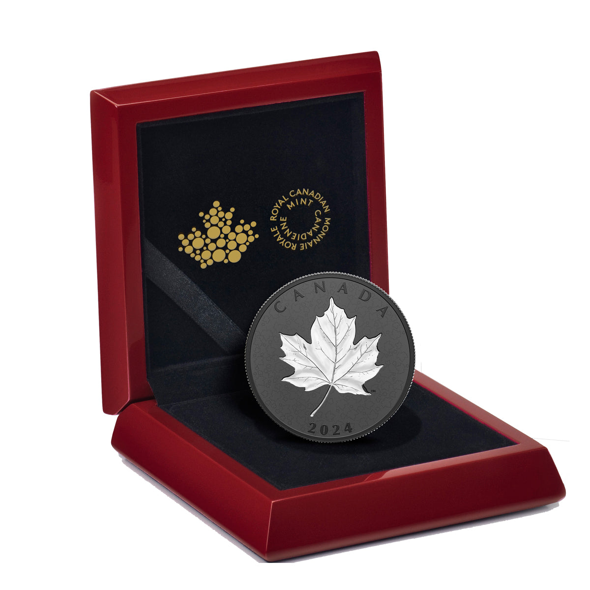 2024 $50 Maple Leaves in Motion - Pure Silver Coin
