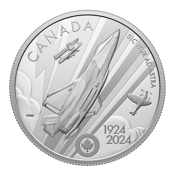 2024 $20 The Royal Canadian Air Force Centennial - Pure Silver Coin