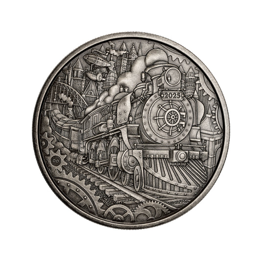 2025 $50 A Whimsical Tale: Steam Locomotive - Pure Silver Coin