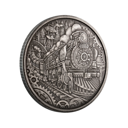 2025 $50 A Whimsical Tale: Steam Locomotive - Pure Silver Coin