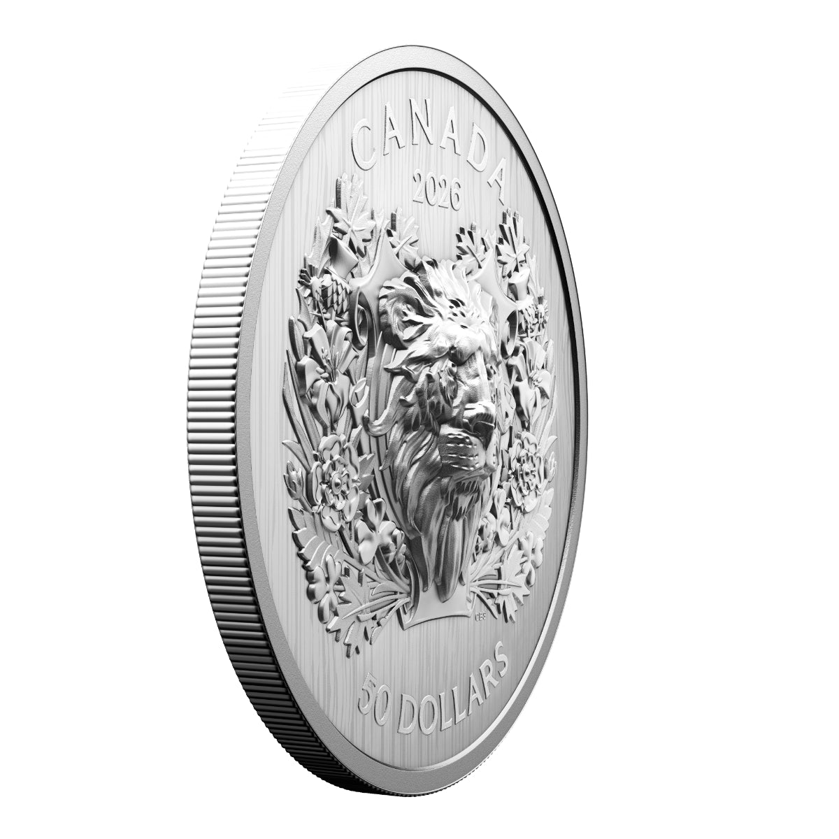 2026 $50 Heraldic Lion - Pure Silver Coin
