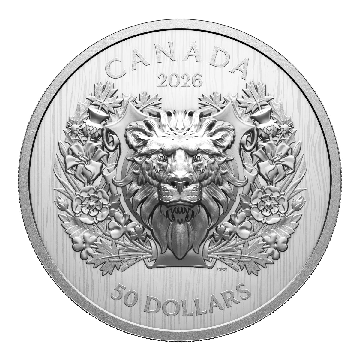 2026 $50 Heraldic Lion - Pure Silver Coin