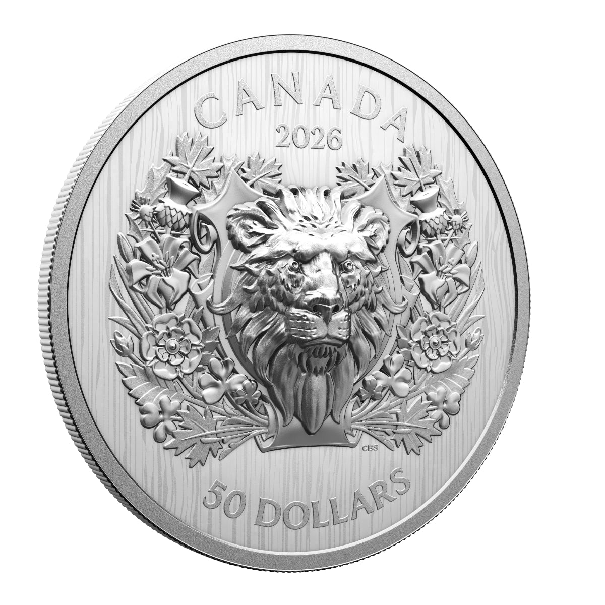 2026 $50 Heraldic Lion - Pure Silver Coin