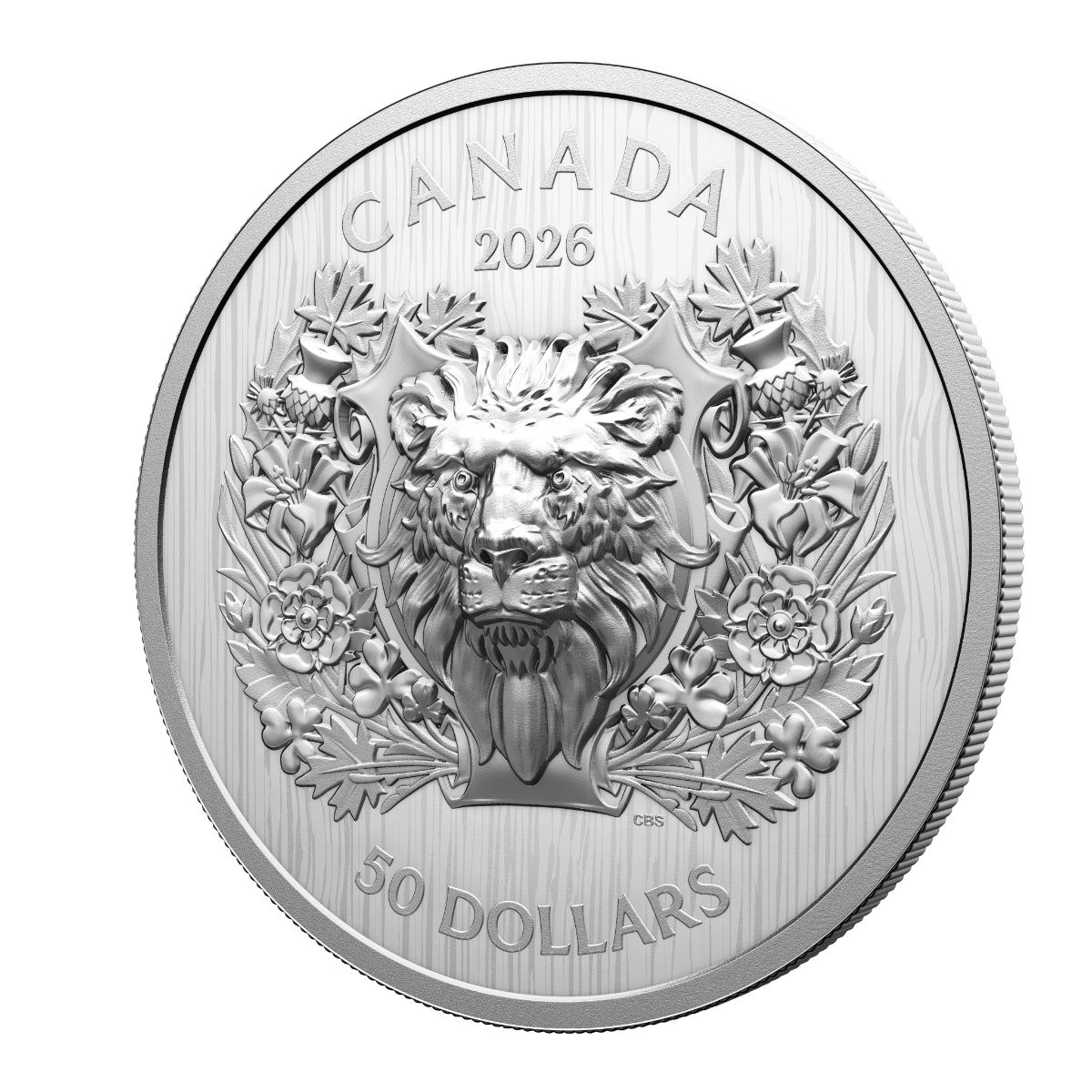 2026 $50 Heraldic Lion - Pure Silver Coin
