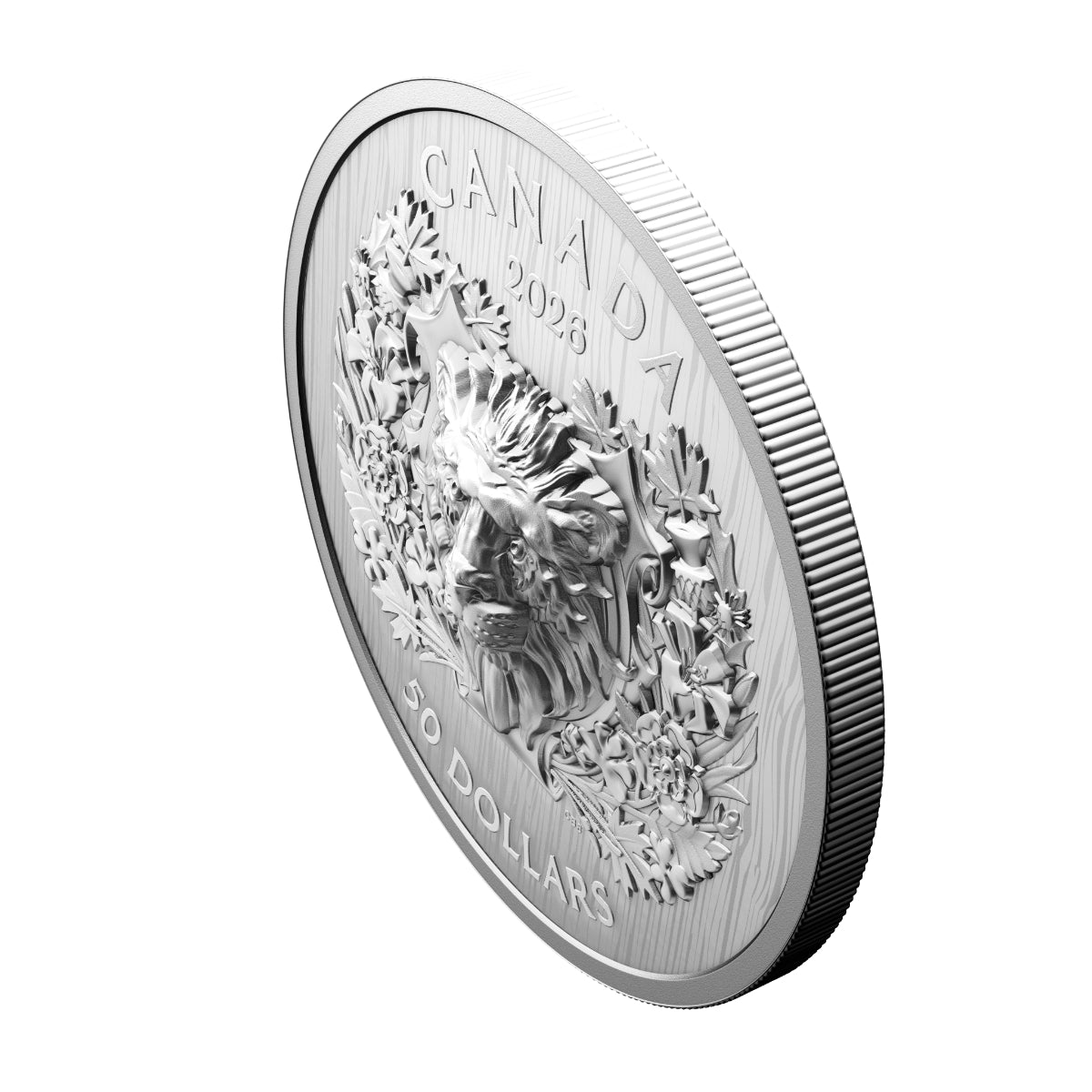 2026 $50 Heraldic Lion - Pure Silver Coin