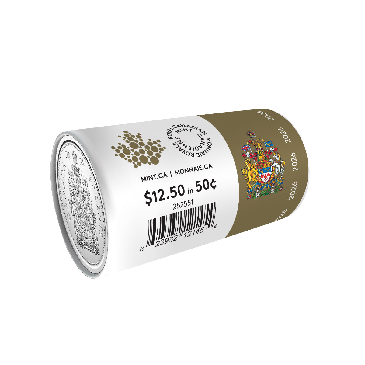 2026 50 Cent Special Wrap Circulation Roll