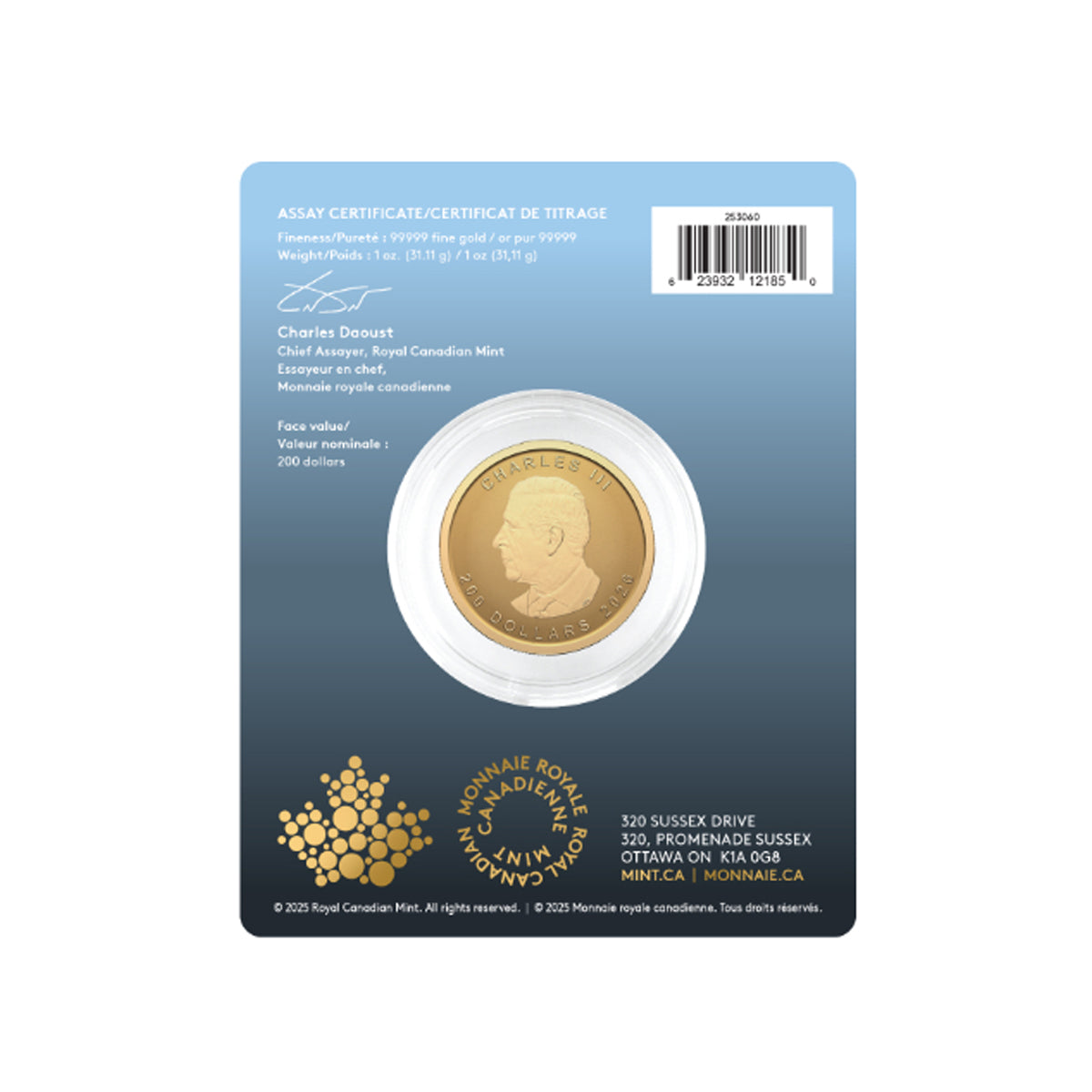 2026 $200 Our Purest Bison - Pure Gold Coin