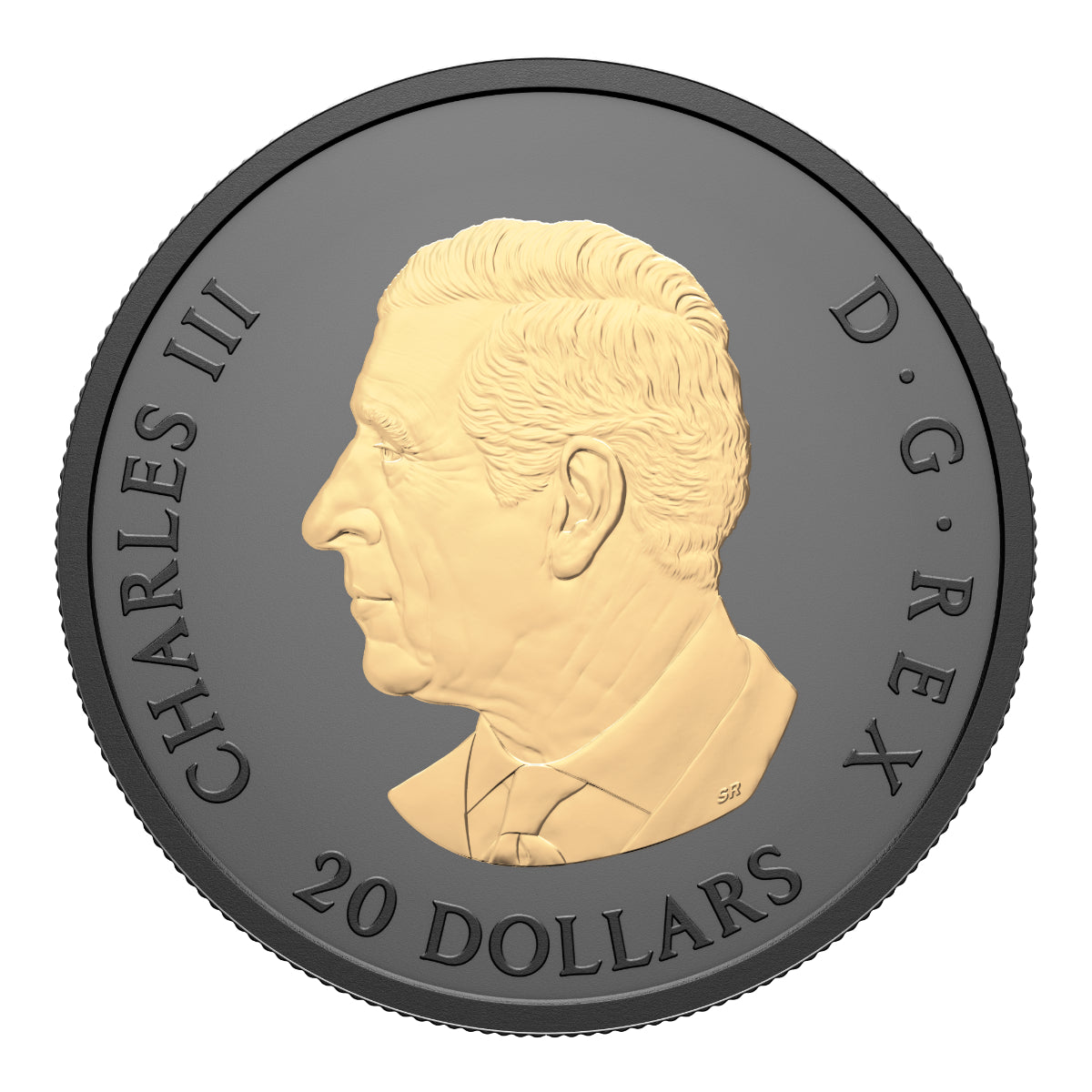 2025 $20 Gilded Elegant Maple - Pure Silver Coin