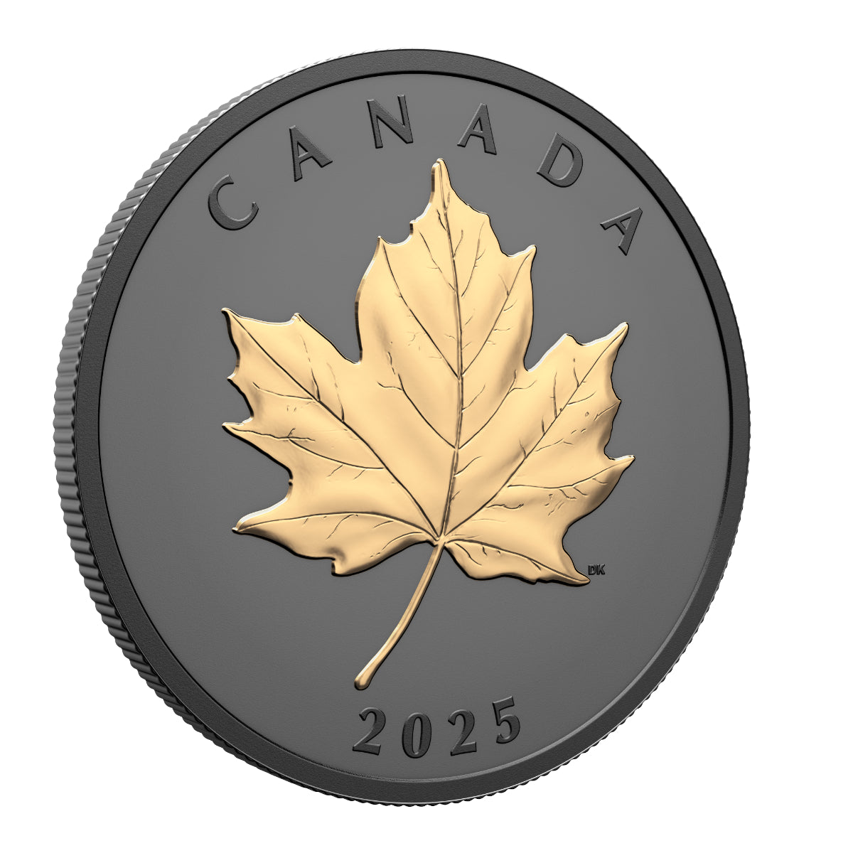 2025 $20 Gilded Elegant Maple - Pure Silver Coin
