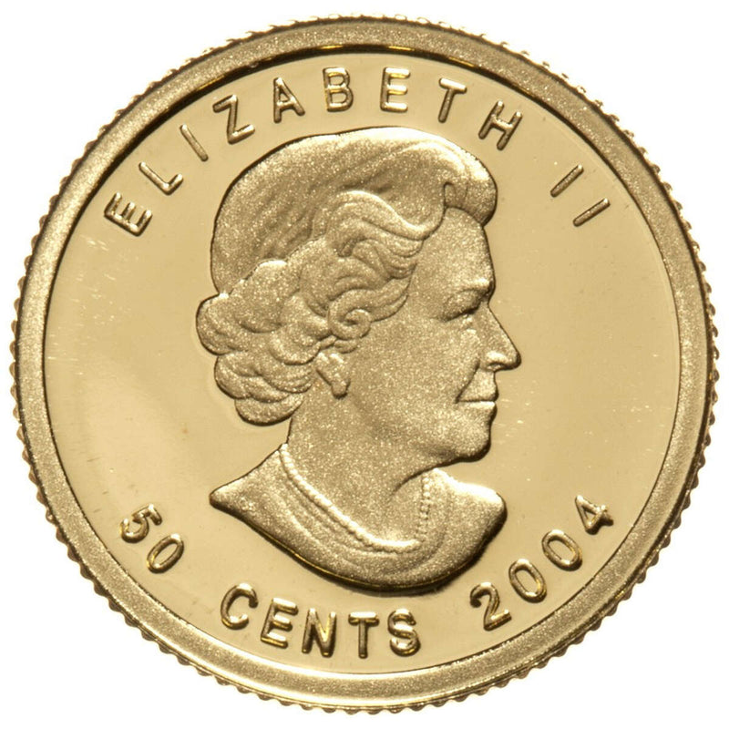 2004 50 Cent 1/25 oz Gold Moose Coin