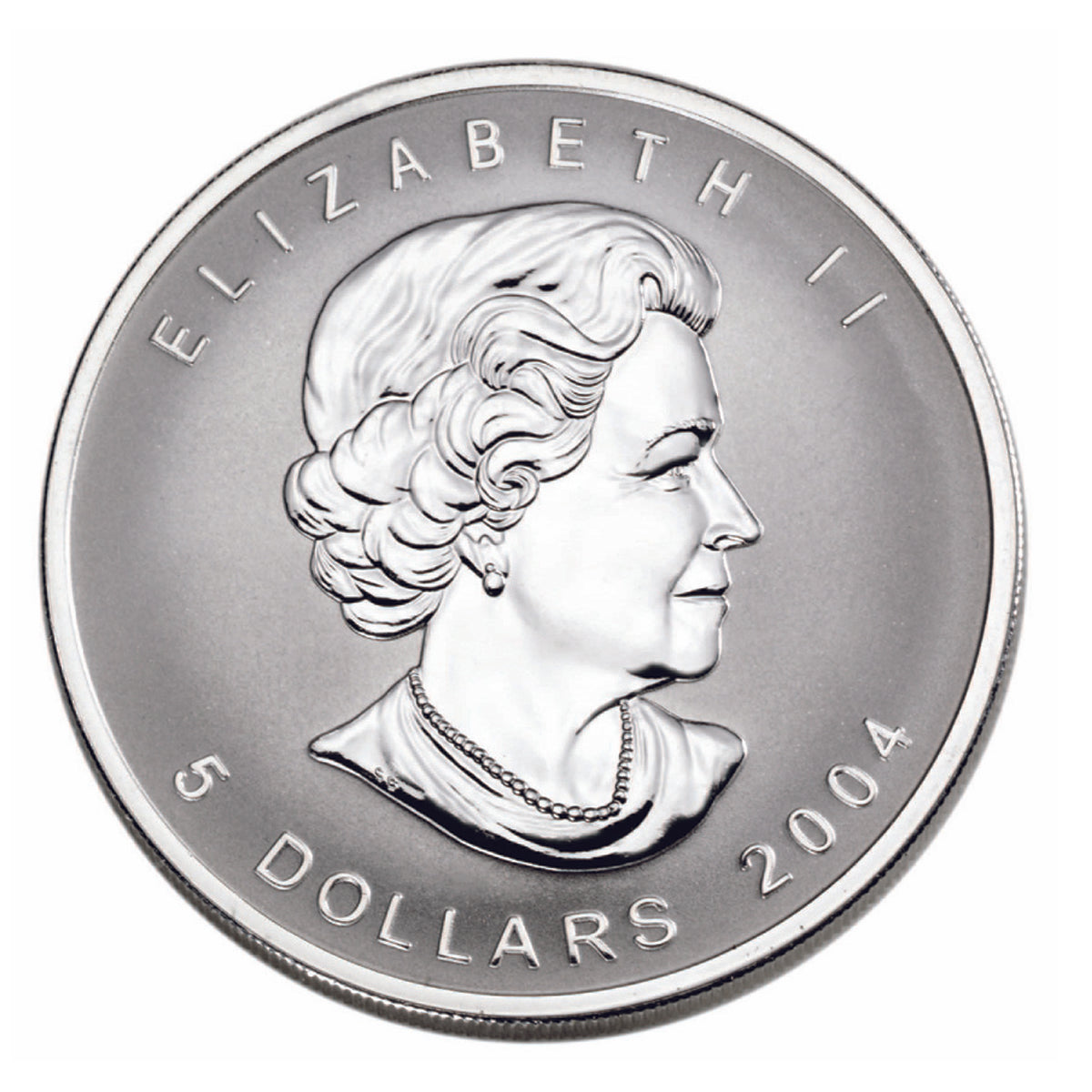 2004 $5 Silver Maple Leaf D-Day - 1 oz Pure Silver Coin