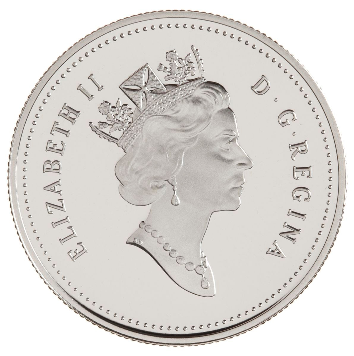 1998 50c Canadian Sports Firsts: First Canadian Ski Running/Ski Jumping Championship - Sterling Silver Coin