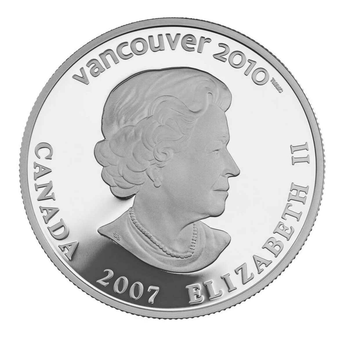 2007 $25 Vancouver 2010 Olympic Winter Games: Alpine Skiing - Sterling Silver Hologram Coin
