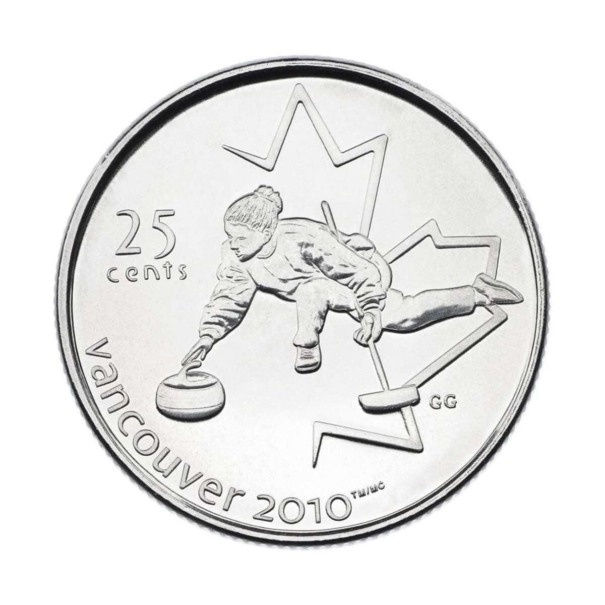 2007 25c Vancouver 2010 Olympic Winter Games: Curling Official First Day