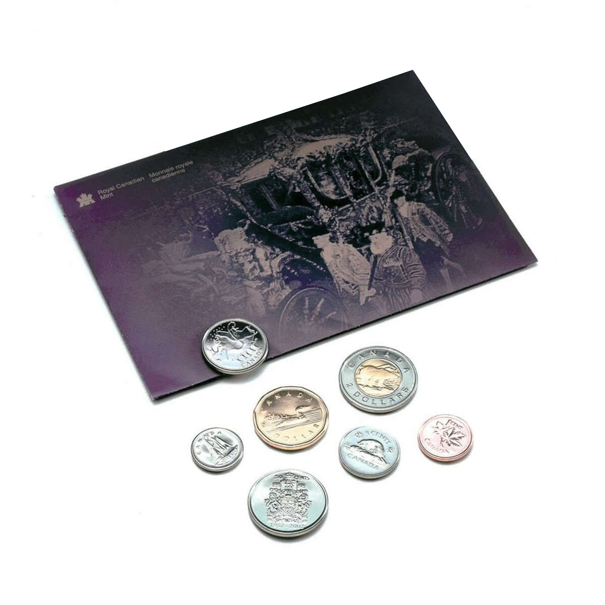 2002 Proof-Like Brilliant Uncirculated Set - QE II Golden Jubilee Commemorative 50